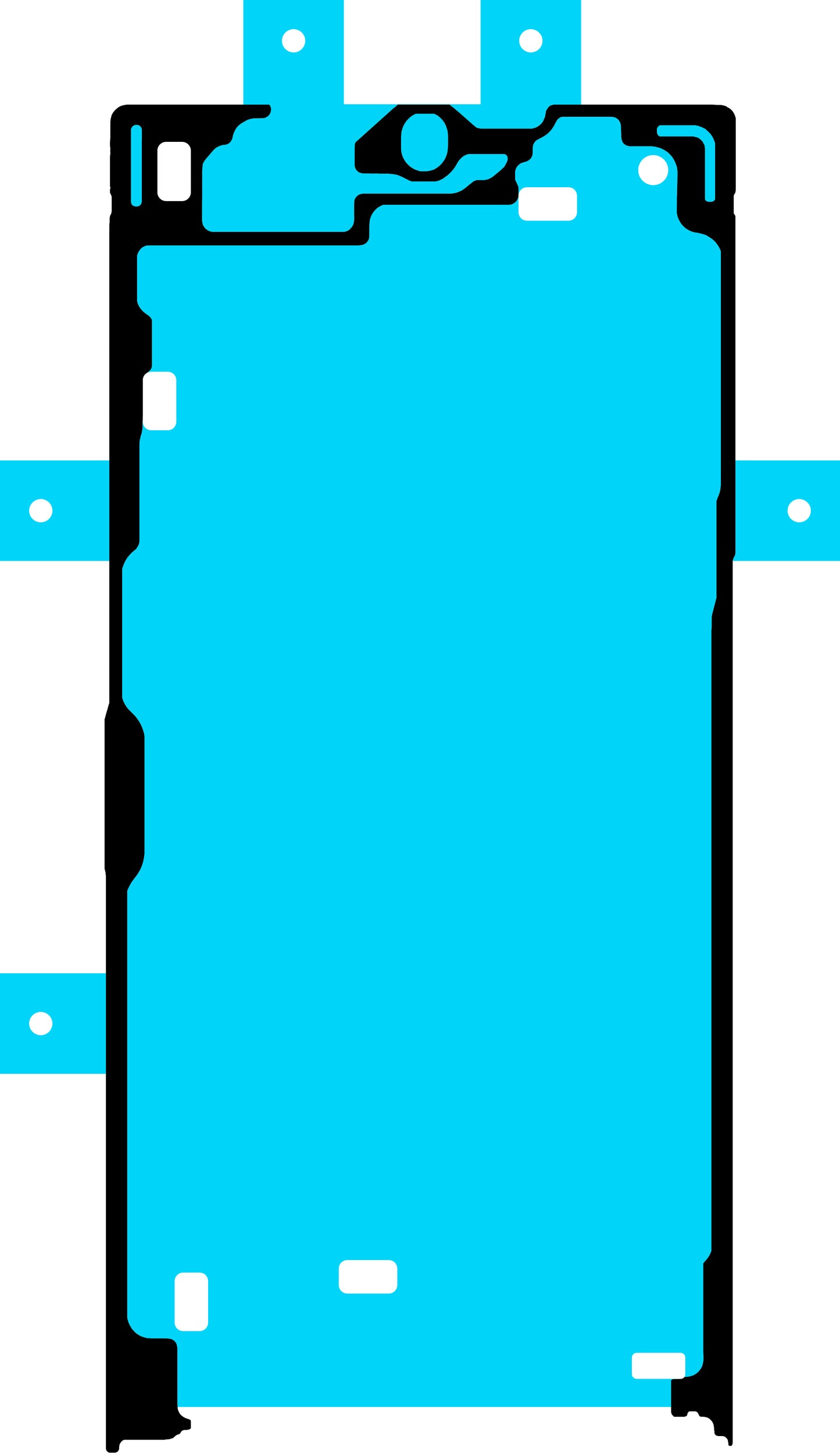 Lepilo za zaslon Samsung Galaxy S24 Ultra S928, Service Pack GH81-24824A