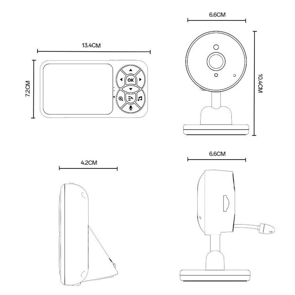 Baby Monitor Yesido KM26, Wi-Fi, Bel