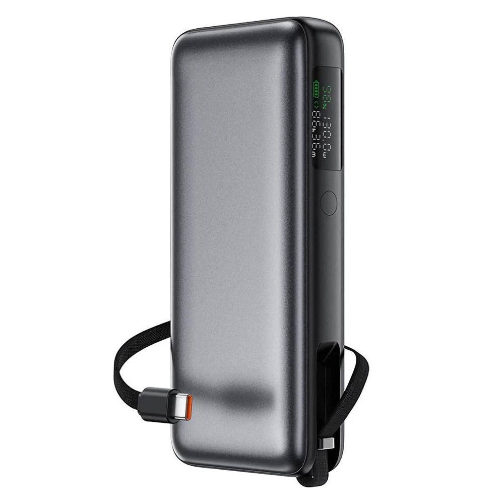 Zunanja baterija Acefast M22, 20000mAh, 130W, QC + PD, 1 x USB-A - 2 x USB-C, črna
