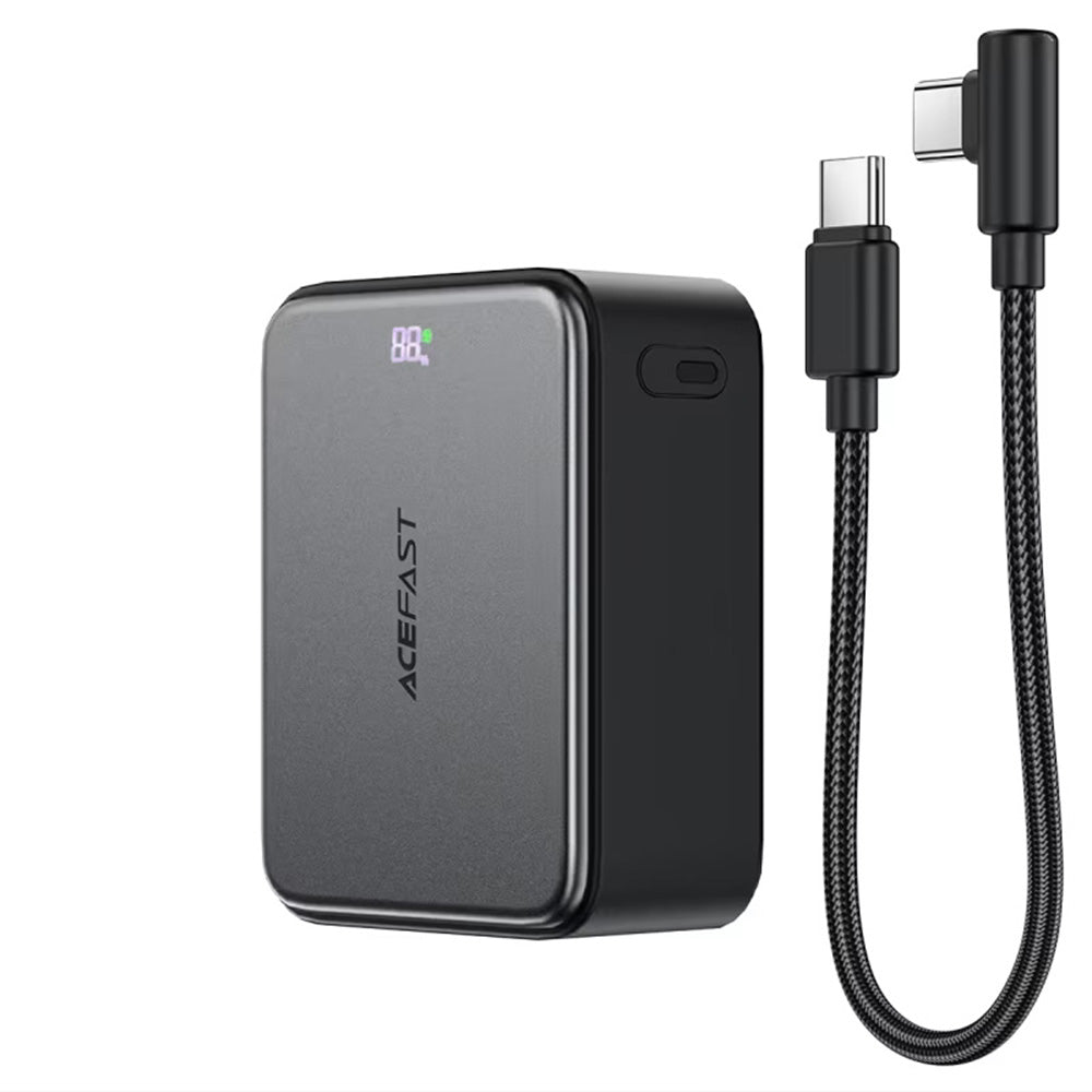Zunanja baterija Acefast M28, 10000mAh, 22.5W, QC + PD, 1 x USB-A - 2 x USB-C, črna