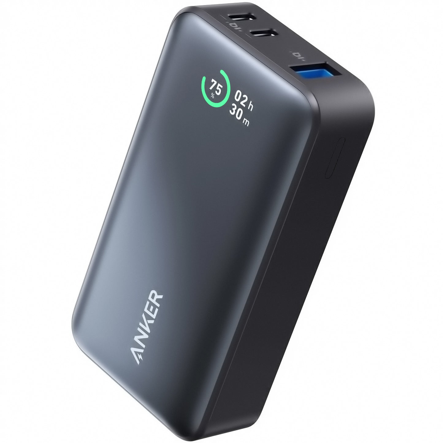 Zunanja baterija Anker 533, 10000mAh, 30W, QC + PD, 1 x USB-A - 2 x USB-C, Črna A1256G11
