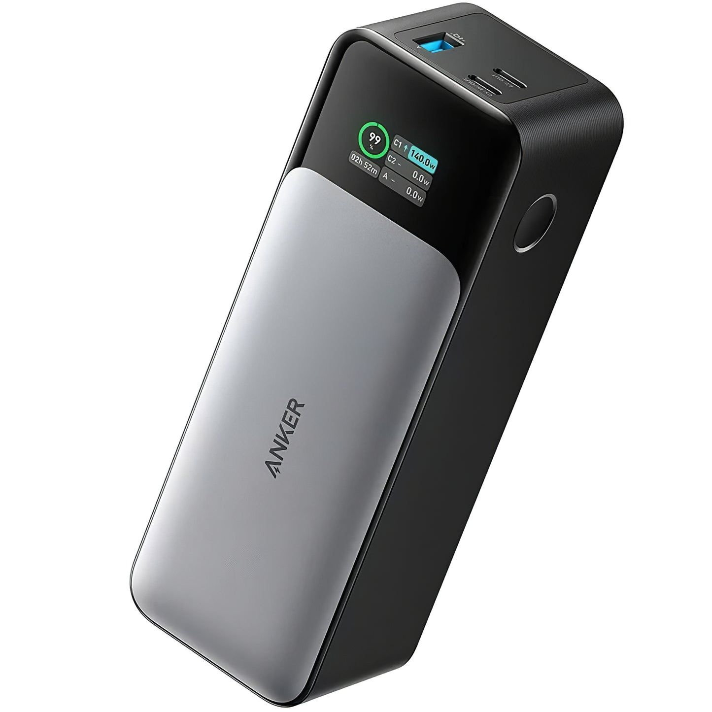 Zunanja baterija Anker 737, 24000mAh, 140W, QC + PD, 1 x USB-A - 2 x USB-C, Črna A1289011