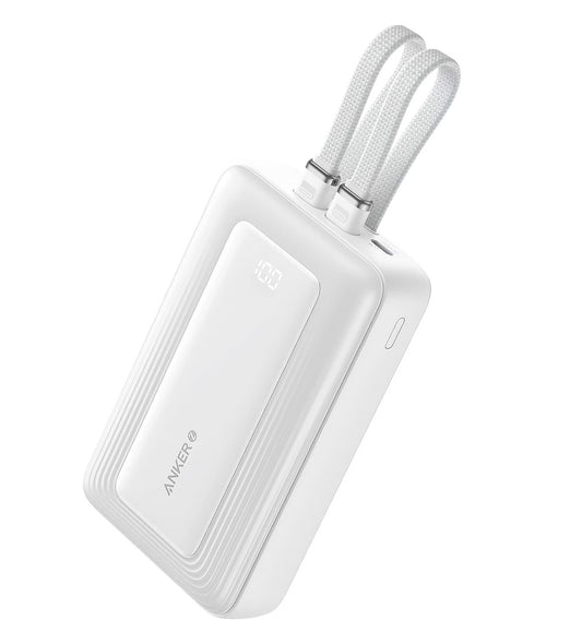 Zunanja baterija Anker PowerCore, 20000mAh, 30W, QC + PD, 1 x Lightning - 1 x USB-A - 2 x USB-C, Bela A1681H21