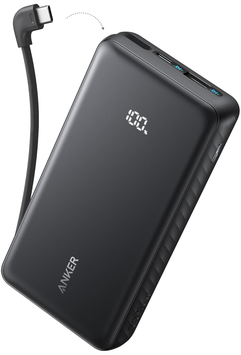Zunanja baterija Anker Zolo, 10000mAh, 22.5W, QC + PD, 1 x USB-A - 2 x USB-C, Črna A110DH11
