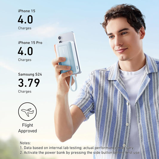 Zunanja baterija Anker Zolo, 20000mAh, 30W, QC + PD, 1 x USB-A - 2 x USB-C, Modra A1689031