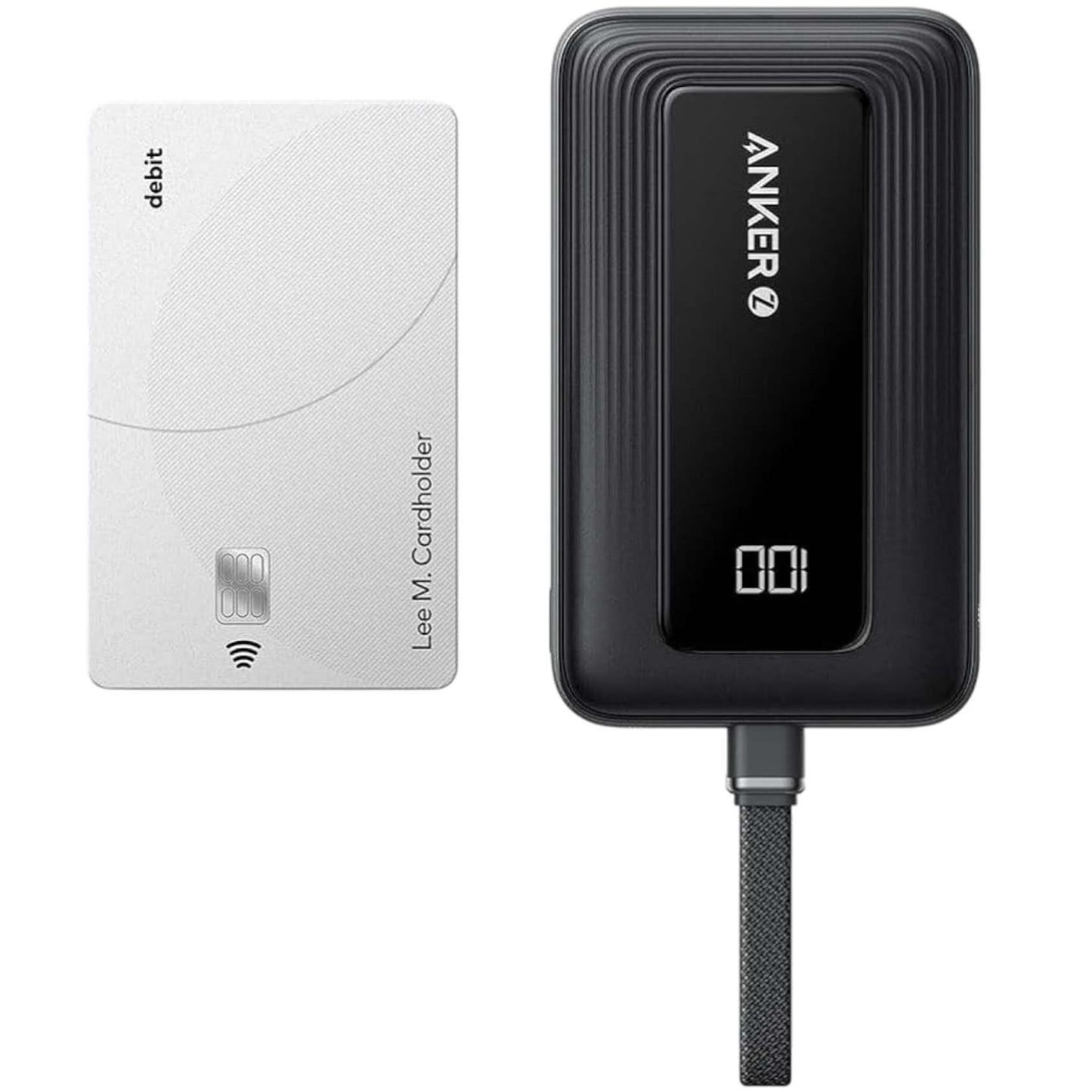 Zunanja baterija Anker Zolo, 10000mAh, 30W, QC + PD, 1 x USB-A - 2 x USB-C, Črna A1688H11