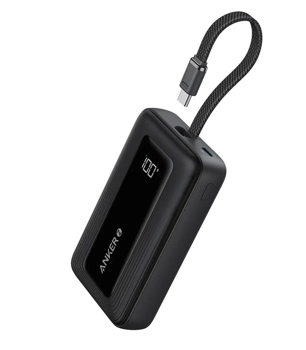 Zunanja baterija Anker Zolo, 10000mAh, 30W, QC + PD, 1 x USB-A - 2 x USB-C, Črna A1688H11