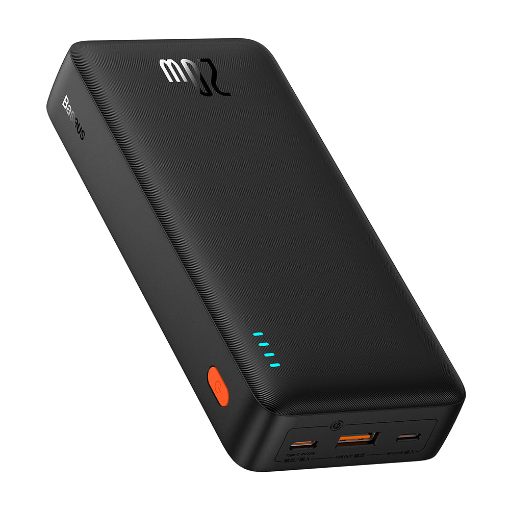 Zunanja baterija Baseus Airpow, 20000mAh, 20W, QC + PD, 1 x USB-A - 1 x USB-C, Črna P10022804113-00