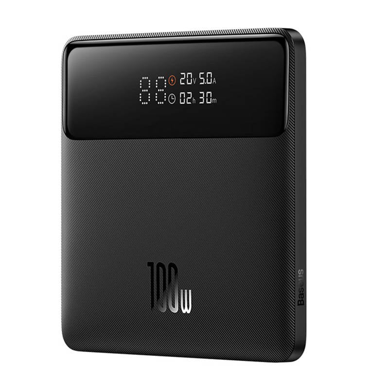 Zunanja baterija Baseus Blade HD, 20000mAh, 100W, QC + PD, 2 x USB-A - 2 x USB-C, Črna PPBL000301