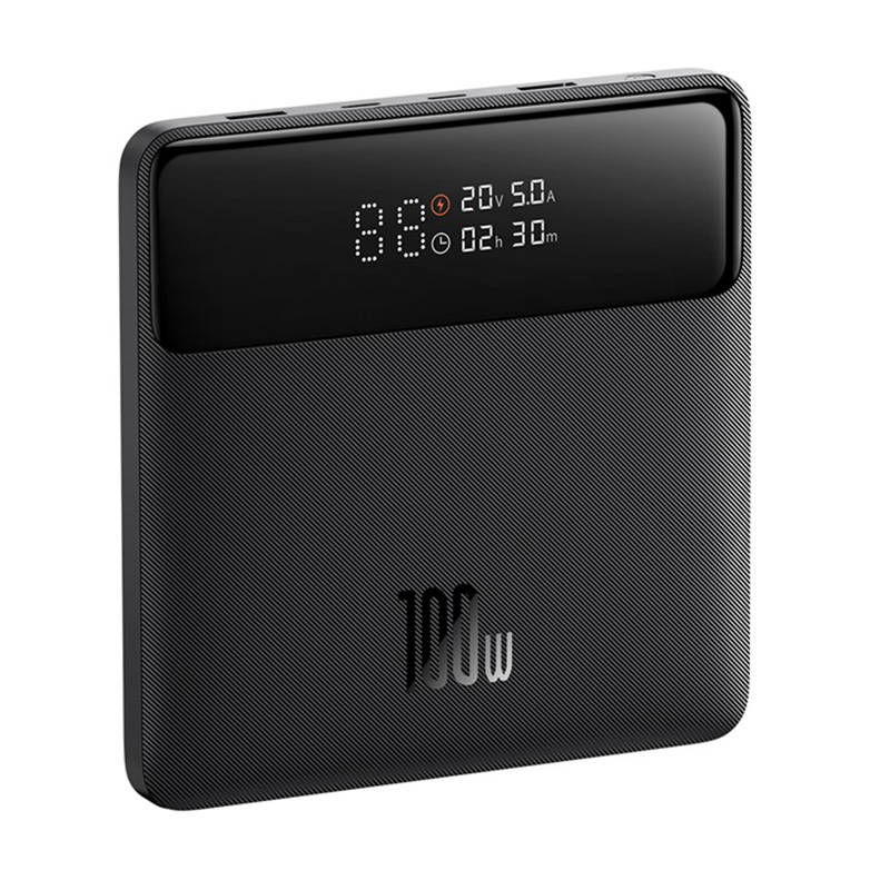Zunanja baterija Baseus Blade HD, 20000mAh, 100W, QC + PD, 2 x USB-A - 2 x USB-C, Črna PPBL000301