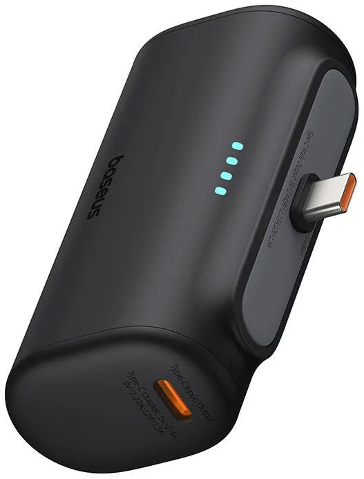 Zunanja baterija Baseus Compact, 5000mAh, 20W, PD, 2 x USB-C, črna P10068306113-00