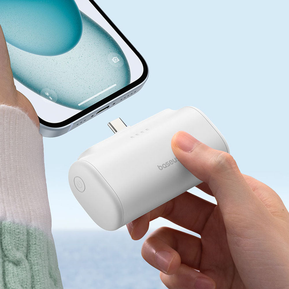 Zunanja baterija Baseus Compact, 5000mAh, 20W, PD, 2 x USB-C, Modra P10068306313-00