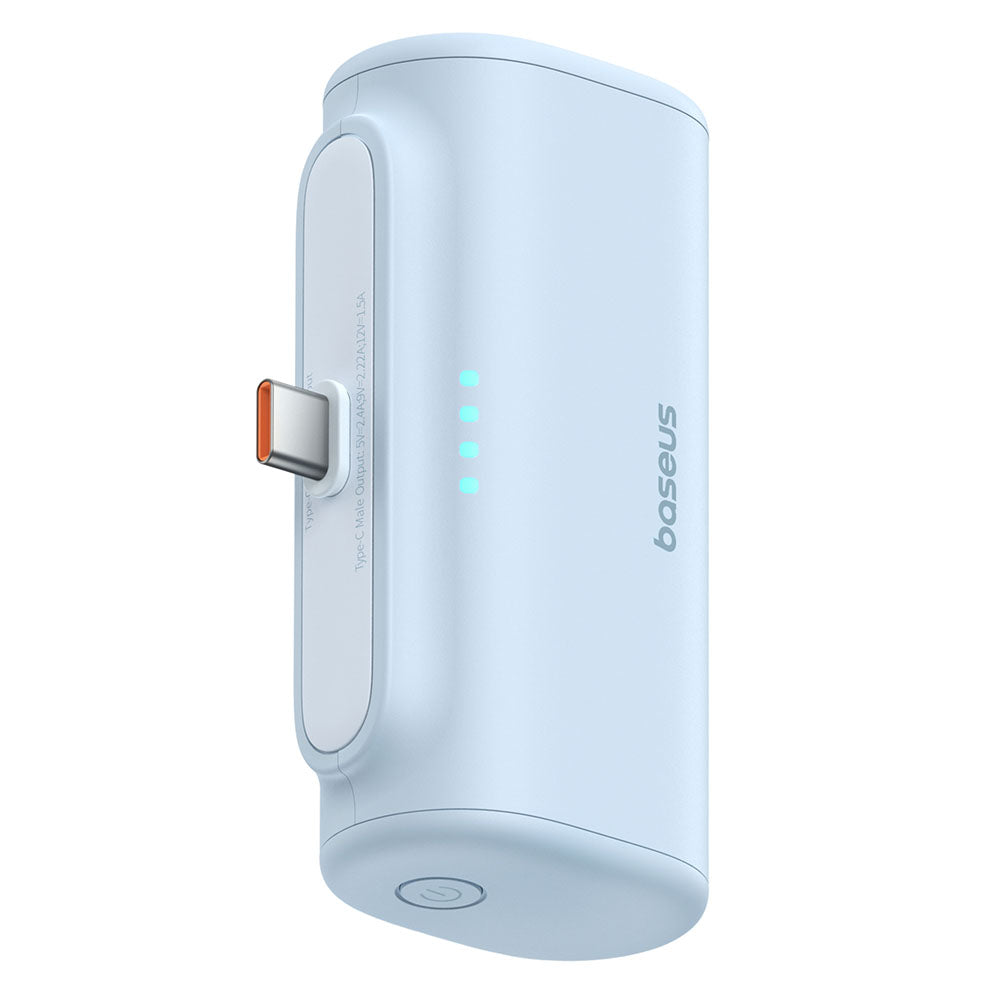 Zunanja baterija Baseus Compact, 5000mAh, 20W, PD, 2 x USB-C, Modra P10068306313-00