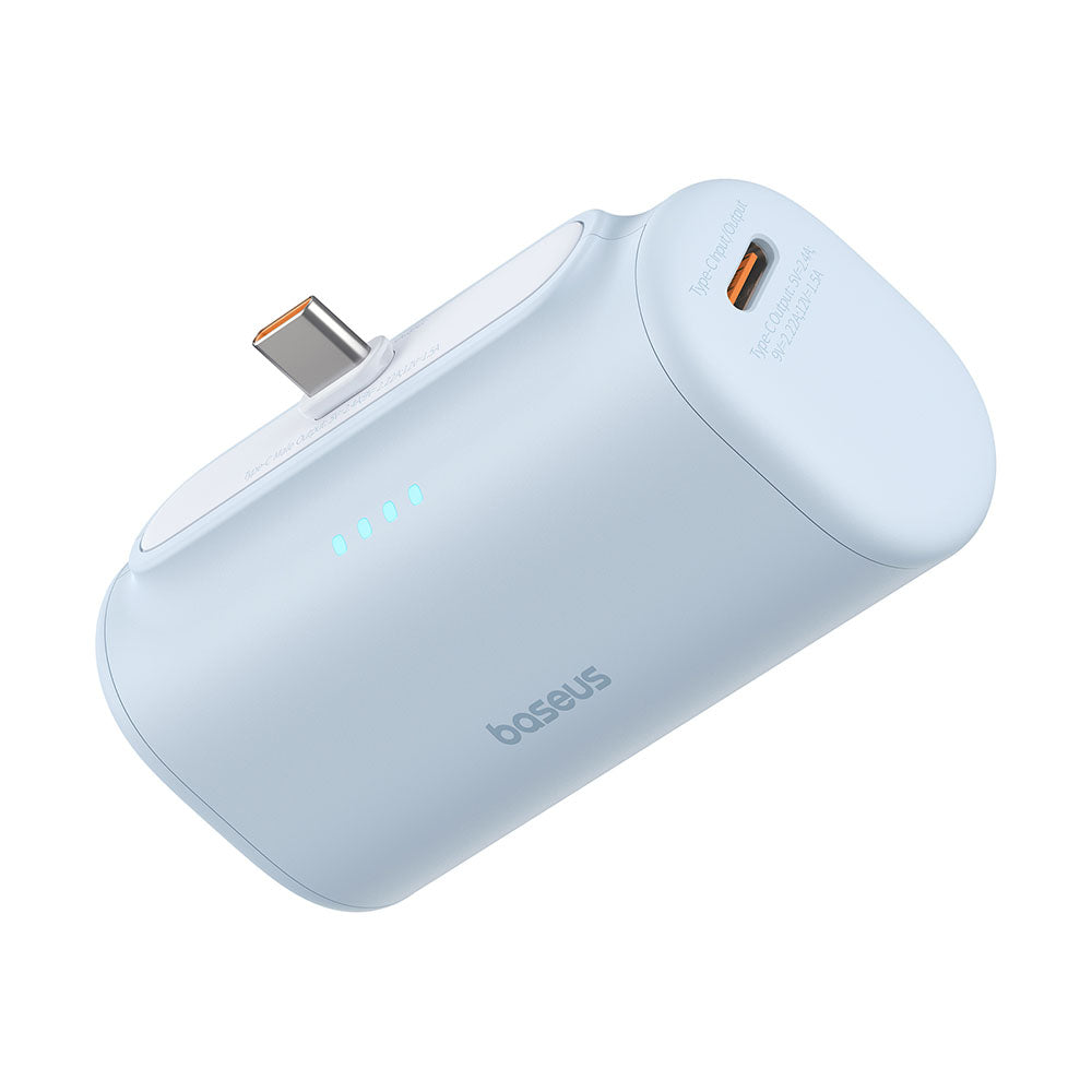 Zunanja baterija Baseus Compact, 5000mAh, 20W, PD, 2 x USB-C, Modra P10068306313-00