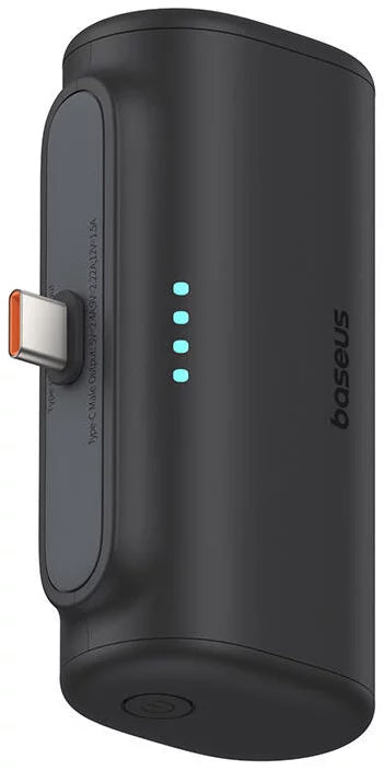 Zunanja baterija Baseus Compact, 5000mAh, 20W, PD, 2 x USB-C, črna P10068306113-00