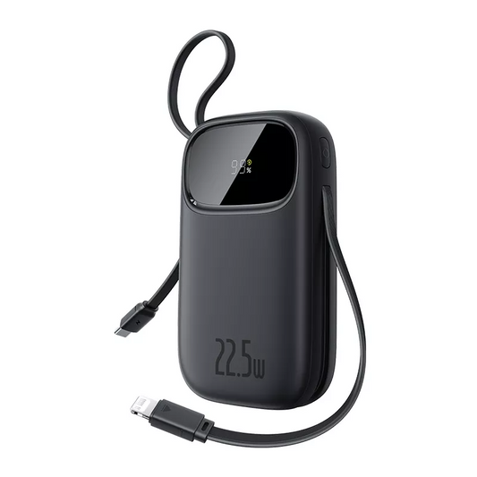 Zunanji akumulator Baseus EnerFill FC31, 20000mAh, 22,5W, QC + PD, 1 x Lightning - 1 x USB-A - 2 x USB-C, Črn P10082107123-00