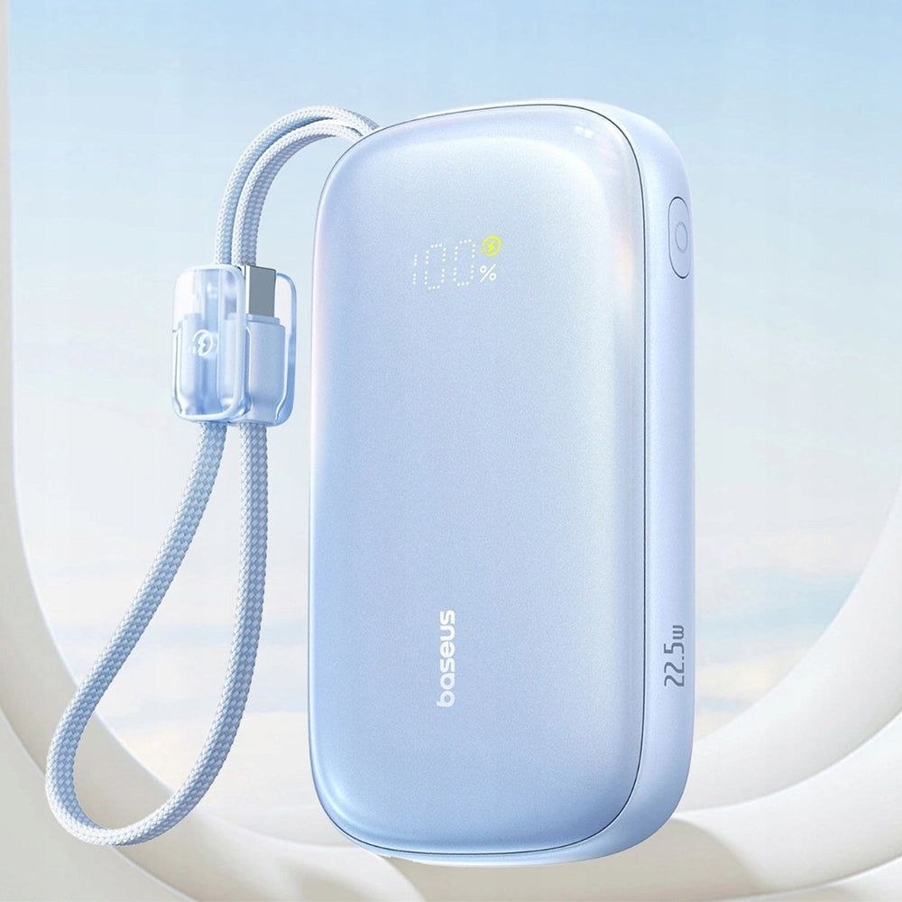 Zunanja baterija Baseus EnerFill FC21 Qpow 3 Ultra, 10000mAh, 22.5W, QC + PD, 1 x USB-A - 1 x USB-C, Modra E0027L03