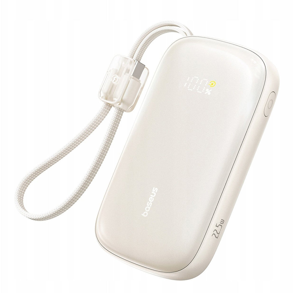 Zunanja baterija Baseus EnerFill FC21 Qpow 3 Ultra, 10000mAh, 22.5W, QC + PD, 1 x USB-A - 1 x USB-C, Bež E0027L01