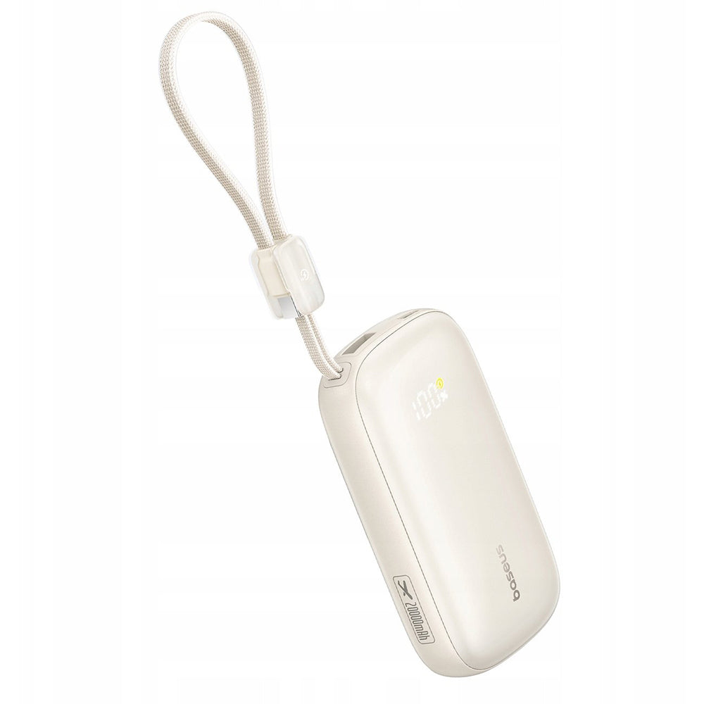 Zunanja baterija Baseus EnerFill FC21 Qpow 3 Ultra, 10000mAh, 22.5W, QC + PD, 1 x USB-A - 1 x USB-C, Bež E0027L01