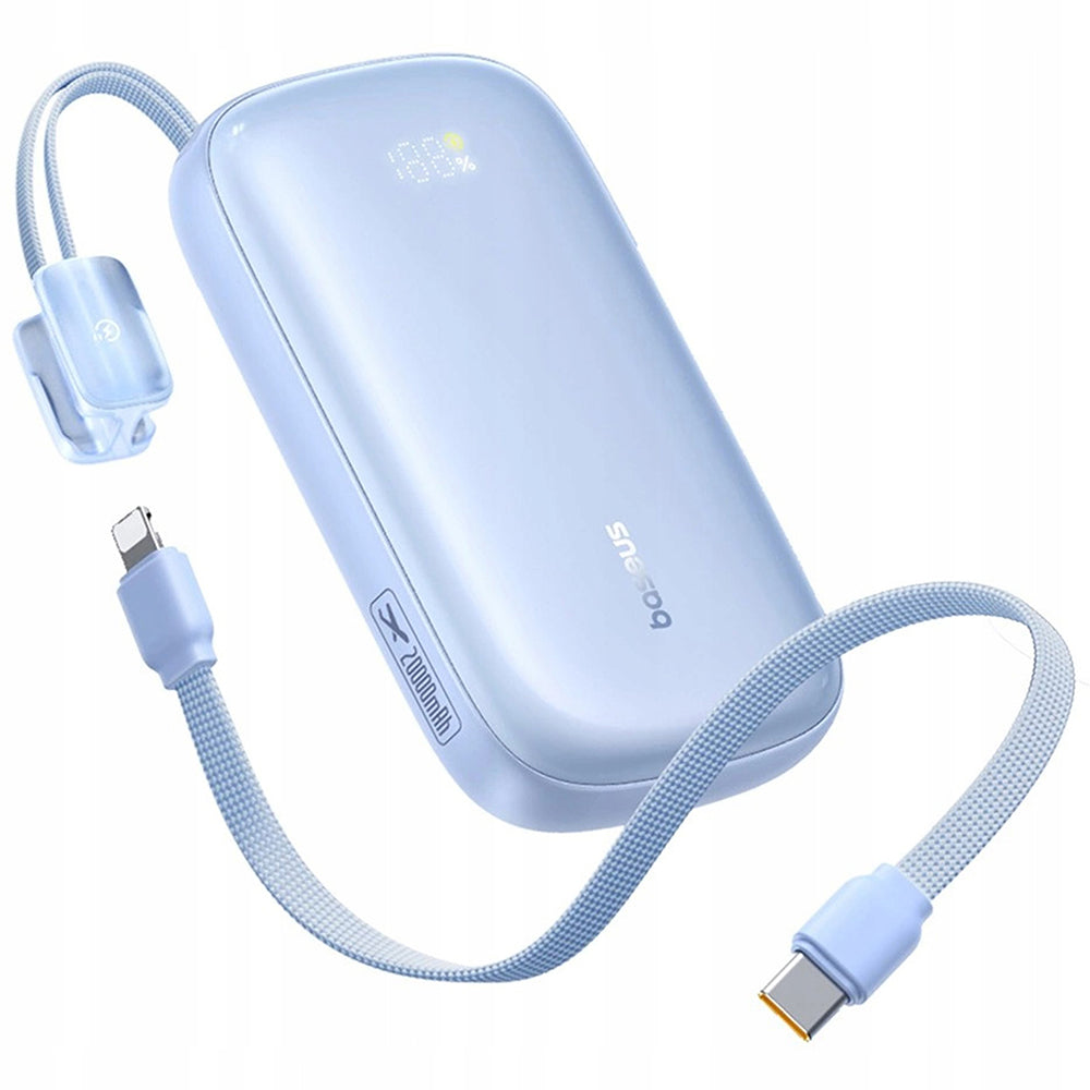Zunanja baterija Baseus EnerFill FC21 Qpow 3 Ultra, 10000mAh, 45W, QC + PD, 1 x USB-A - 1 x USB-C, Modra E0027Q03