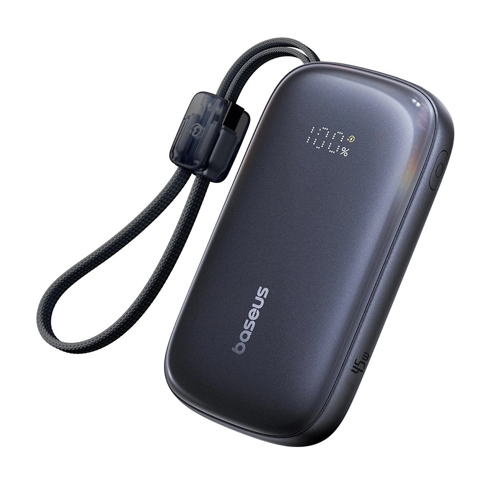 Zunanja baterija Baseus EnerFill FC21 Qpow 3 Ultra, 10000mAh, 45W, QC + PD, 1 x USB-A - 1 x USB-C, Črna E0027Q00
