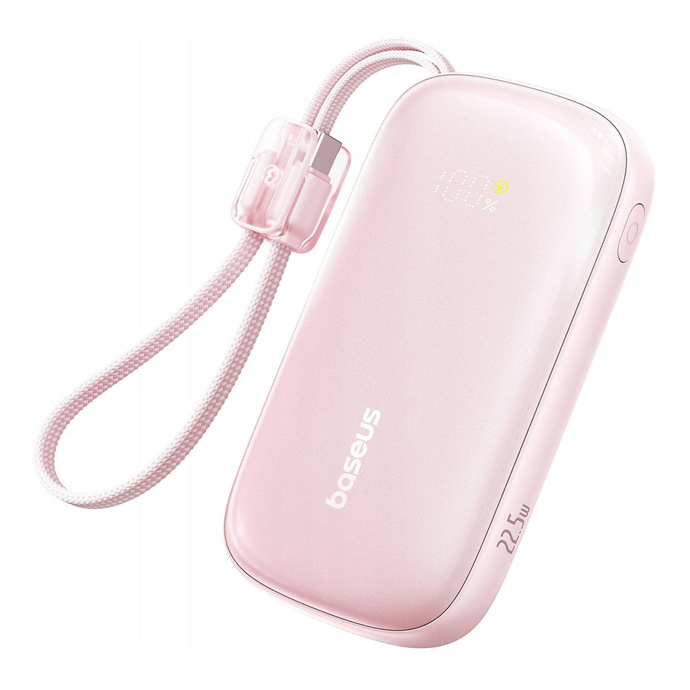 Zunanja baterija Baseus EnerFill FC21 Qpow 3 Ultra, 20000mAh, 22.5W, QC + PD, 1 x USB-A - 1 x USB-C, Roza E0027M02