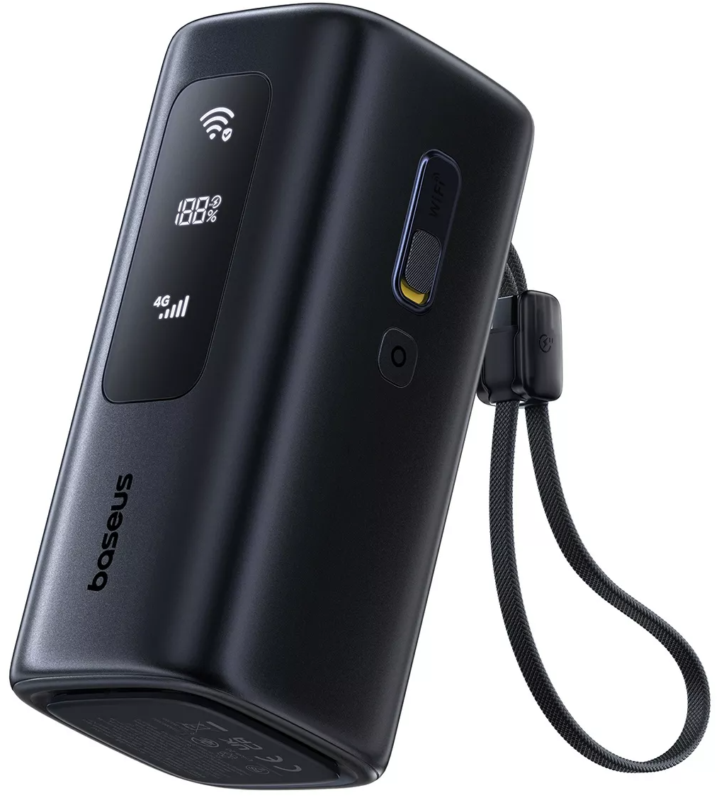 Zunanji akumulator Baseus EnerGeek GX11, 20000mAh, 67W, QC + PD, 1 x USB-A - 2 x USB-C, Črn E0025701