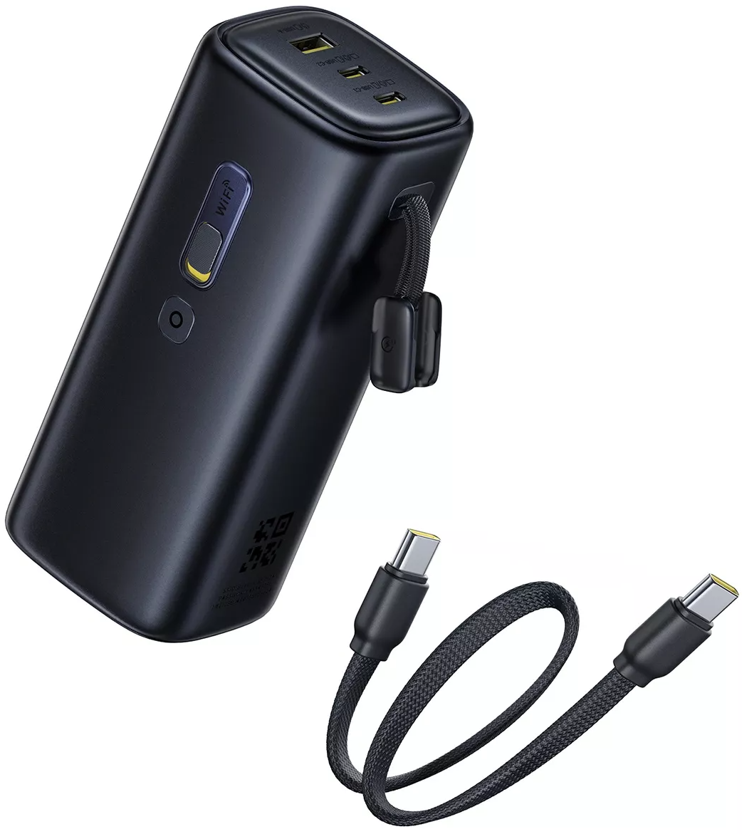 Zunanji akumulator Baseus EnerGeek GX11, 20000mAh, 67W, QC + PD, 1 x USB-A - 2 x USB-C, Črn E0025701