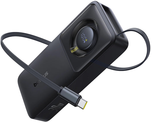 Zunanja baterija Baseus OS Free2Pull, 10000mAh, 30W, PD, 2 x USB-C, črna P10073701123-00