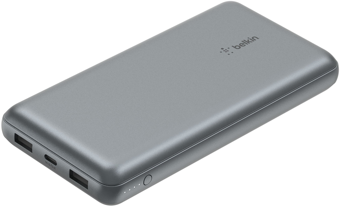 Zunanji akumulator Belkin BoostCharge Pro, 20000mAh, 15W, 1 x USB-C - 2 x USB-A, Siva BPB012btGY
