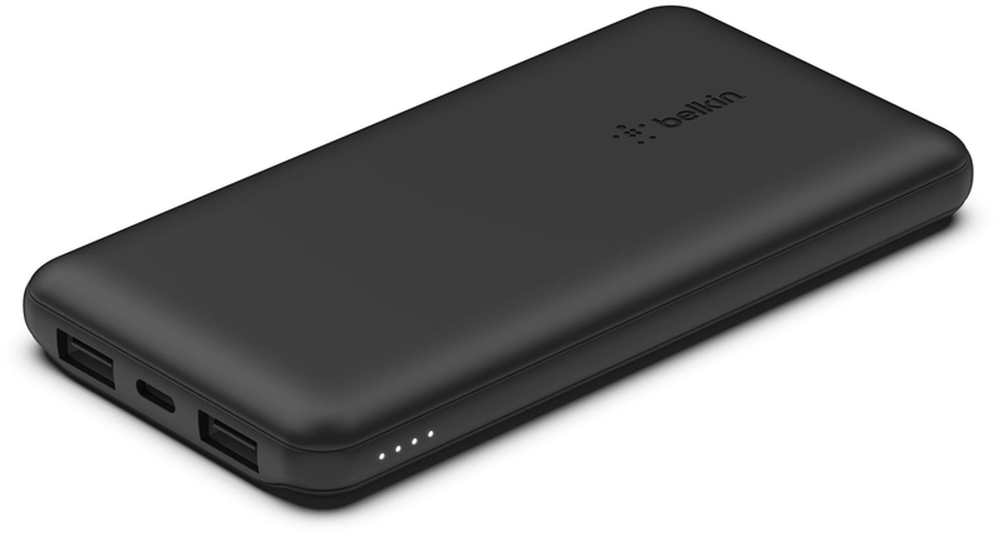 Zunanji akumulator Belkin BoostCharge, 10000mAh, 15W, 1 x USB-C - 2 x USB-A, Črn BPB011btBK