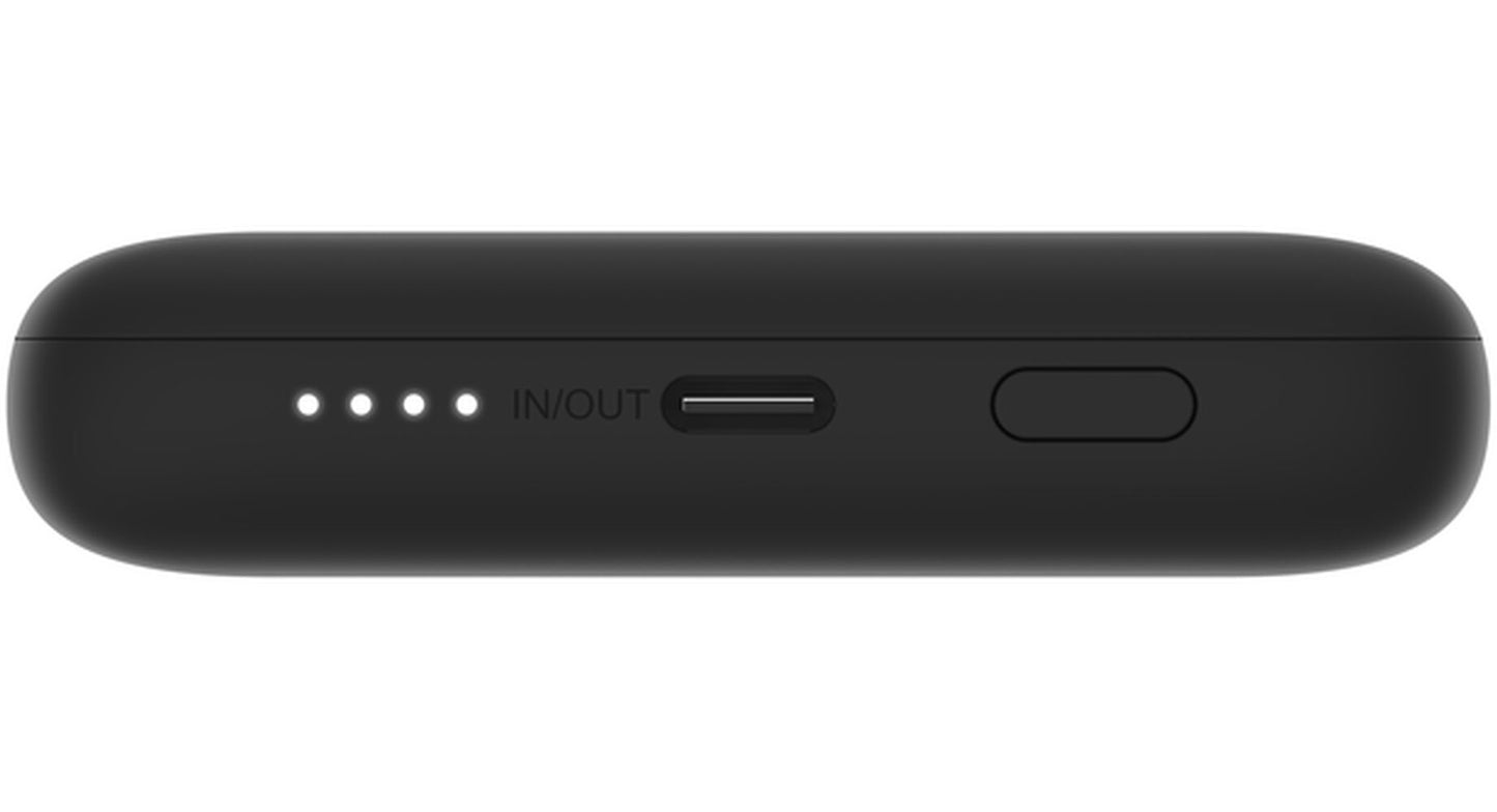 Zunanji akumulator Belkin BoostCharge Plus, 10000mAh, 23W, QC + PD, 1 x Lightning - 2 x USB-C, Črn BPB006btBLK