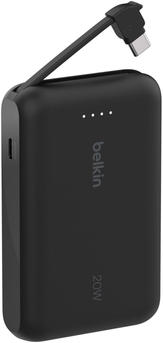 Zunanji akumulator Belkin BoostCharge, 10000mAh, 20W, PD, 2 x USB-C, Črn BPB021hqBK