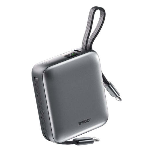 Zunanja baterija BWOO BO-P74, 10000mAh, 22.5W, PD, 1 x Lightning - 2 x USB-C, Črna