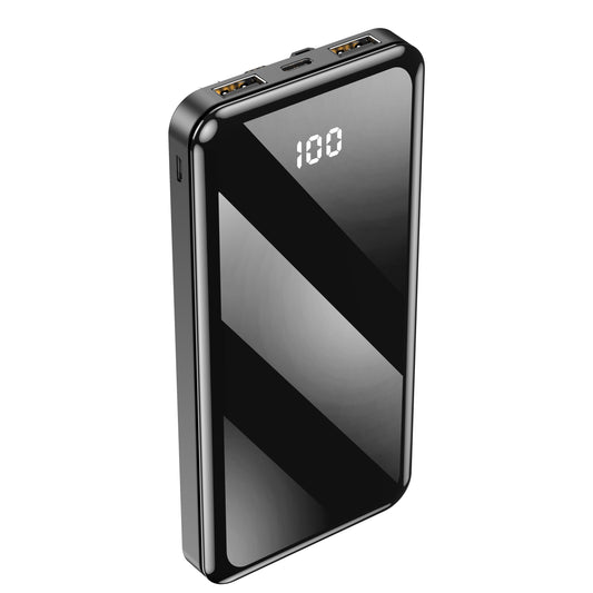 Forever TB-411 zunanja baterija, 10000 mAh, 10 W, 1 x Lightning - 1 x microUSB - 1 x USB-C - 2 x USB-A, črna
