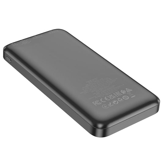 Zunanja baterija HOCO J101, 10000mAh, 22.5W, QC + PD, 1 x USB-C - 2 x USB-A, Črna