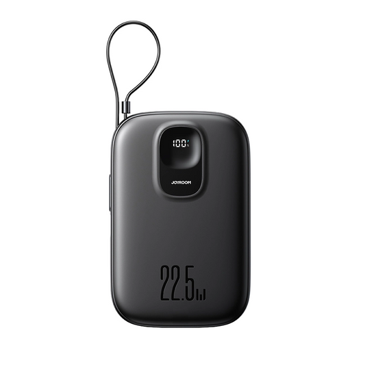 Zunanja baterija Joyroom JR-PBF18, 10000mAh, 22.5W, QC + PD, 1 x Lightning - 1 x USB-A - 1 x USB-C, Črna