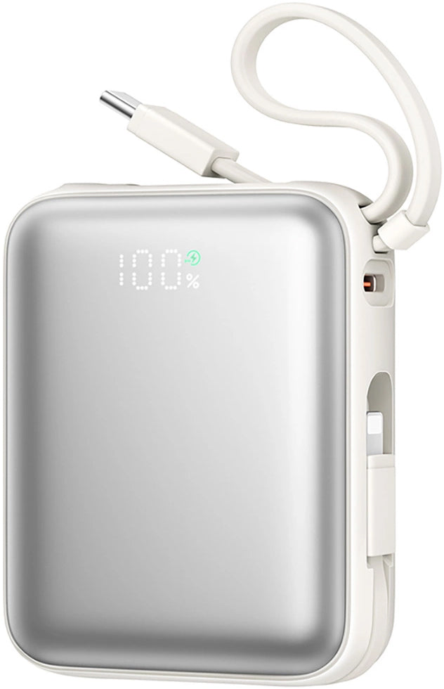 Zunanja baterija Joyroom JR-PBF27, 10000mAh, 22.5W, QC + PD, 1 x Lightning - 2 x USB-C, Bela
