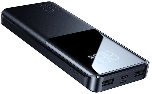 Zunanja baterija Joyroom JR-QP191, 10000mAh, 22.5W, QC + PD, 1 x USB-C - 2 x USB-A, Črna