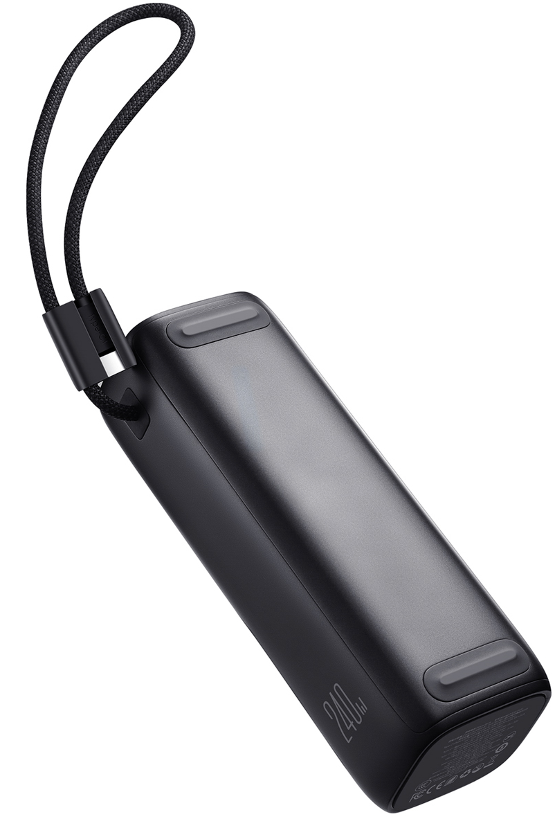 Zunanja baterija Joyroom PODIX PR70, 25000 mAh, 240 W, QC + PD, 1 × USB-A – 3 × USB-C, črna