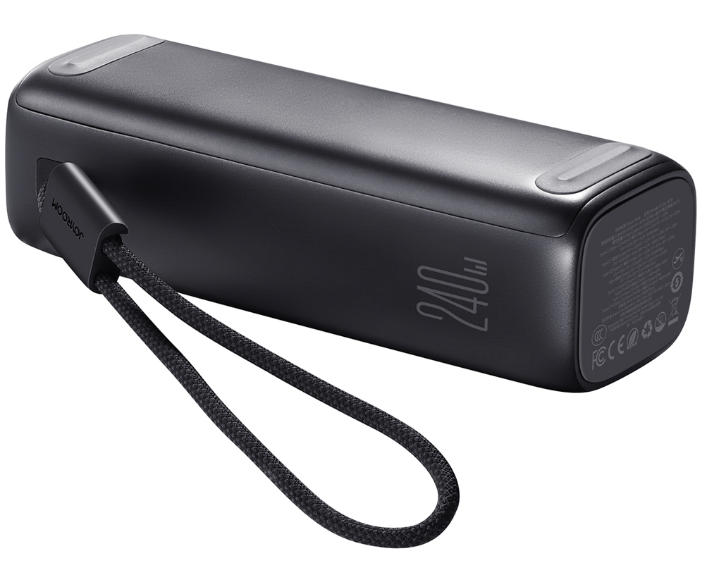 Zunanja baterija Joyroom PODIX PR70, 25000 mAh, 240 W, QC + PD, 1 × USB-A – 3 × USB-C, črna