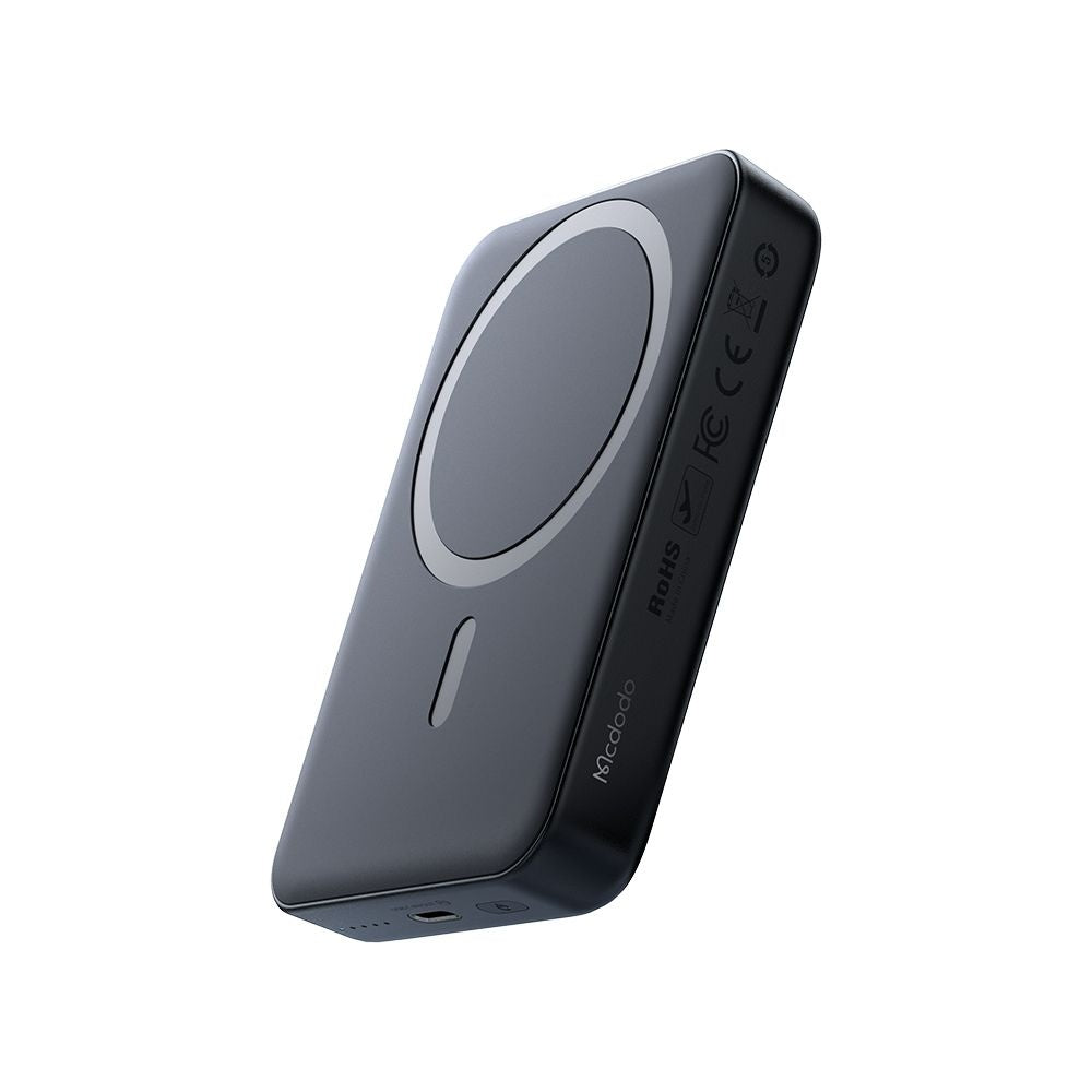 Zunanja baterija Wireless McDodo MC-5931 Ambilight, 10000mAh, 30W, PD + FQI, 1 x QI - 1 x USB-C, črna