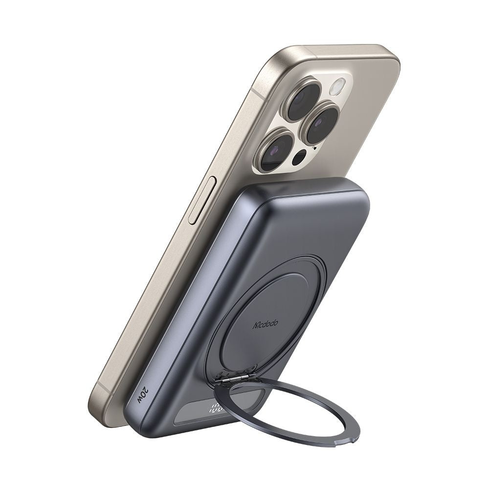Zunanja baterija Wireless McDodo MC-8371 Meta, 10000mAh, 20W, PD + FQI, 1 x QI - 1 x USB-C, Siva