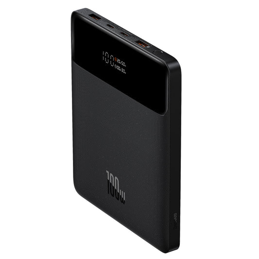 Baseus Blade Ultrathin zunanja baterija, 20000 mAh, 100 W, QC + PD, 2 x USB-A - 2 x USB-C, črna PPBL000201 PPBL000201