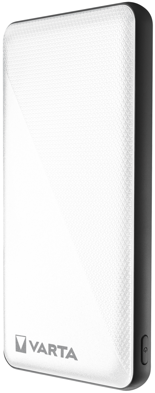 Varta Energy External Battery, 10000mAh, 15W, 2 x USB-A - 1 x USB-C, White