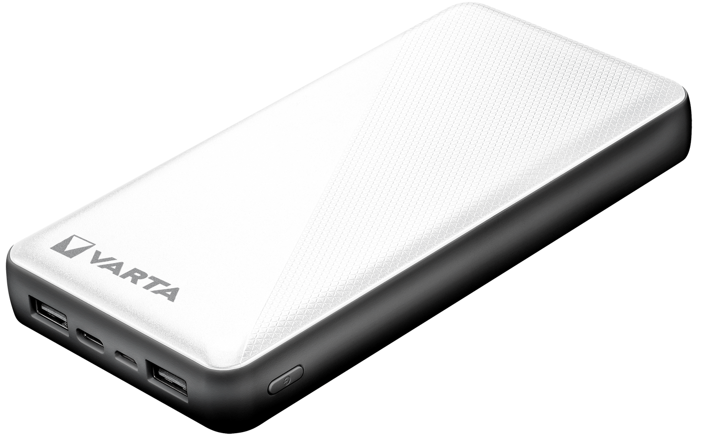 Zunanja baterija Varta Energy, 20000 mAh, 15 W, 2 x USB-A - 1 x USB-C, bela