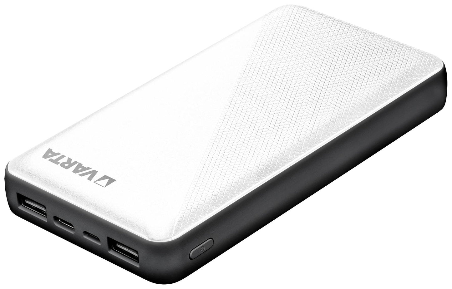 Zunanja baterija Varta Energy, 15000 mAh, 15 W, 2 x USB-A - 1 x USB-C, bela