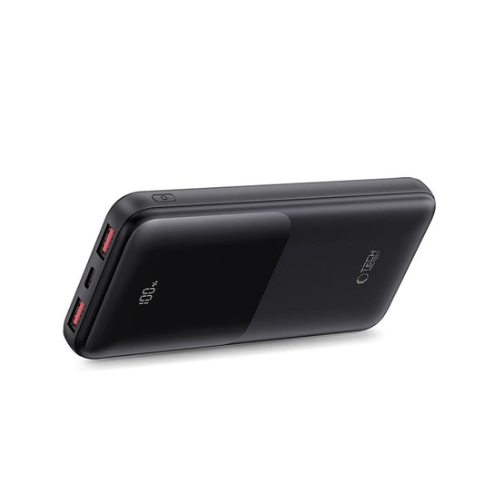 Zunanja baterija Tech-Protect PB01, 10000mAh, 22.5W, QC + PD, 1 x USB-C - 2 x USB-A, Črna