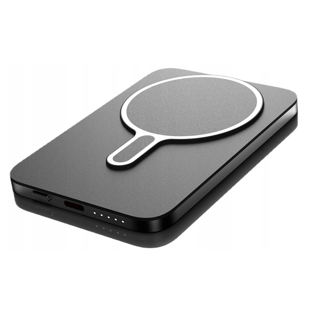 Zunanja baterija Wireless 3MK MagSnap Go, 5000mAh, 20W, PD + FQI, 1 x QI - 1 x USB-C, Siva