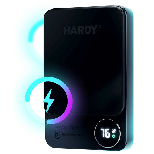 Zunanja baterija Wireless 3MK MagSynergy Ni+, 5000mAh, 22.5W, PD + FQI, 1 x QI - 1 x USB-C, Črna